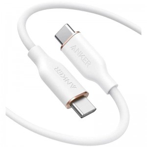 Anker PowerLine III Flow 100W USB-C to USB-C 1.8m Cable White (A8553H21)