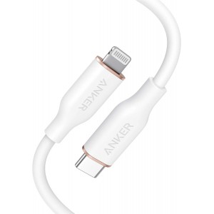 Anker PowerLine III Flow USB-C to Lightning 1.8m Cable White (A8663H21)