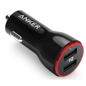 Anker PowerDrive 2 24W 2 Port Car Charger Black (A2310)