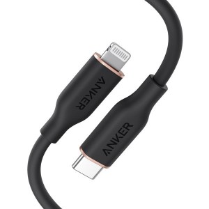 Anker PowerLine Soft USB-C to Lightning 0.9m Cable Black (A8662H11)