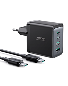 Joyroom 67W Gan Charger 4Ports+Cable Black / TCG02