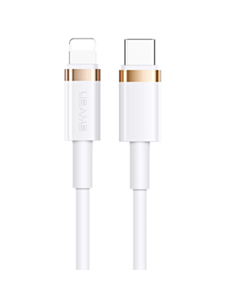 Кабель Usams US-SJ484 U63 USB Type-C to Lightning 1.2 м SJ484USB02 White