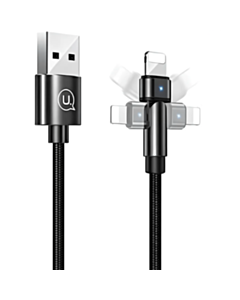 Кабель Usams US-SJ476 U60 USB Type-A to Lightning 1 м SJ476USB01 Black