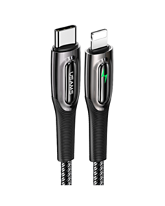 Кабель Usams US-SJ518 USB Type-C to Lightning 1.2 м 20W SJ518USB01 Black