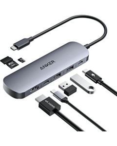 Anker Nano USB-C Hub 7 in 1 4K HDMI A83D2 Gray
