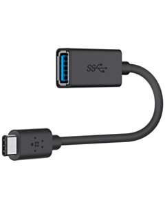 Переходник Belkin 3.0 USB Type-C to USB Type-A (F) 5GBPS / F2CU036BTBLK Blue
