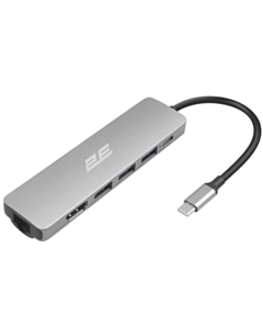 Переходник 2E Hub USB-C 6in1 2EW-2684 Silver