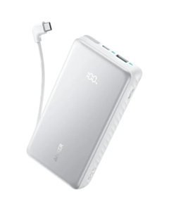 Power Bank Anker Zolo 20000 mAh 22.5W Built In USB Type-C Cable A110EH21 White