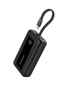 Power Bank Anker 20000 mAh 30W Built In USB Type-C Cable A1689H11 Black