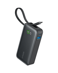 Power Bank Anker Nano 10000 mAh 30W Built-In USB Type-C Cable A1259H11 Black