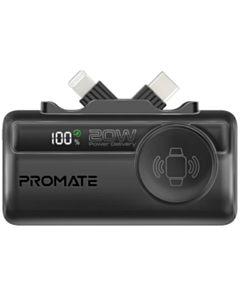 Power Bank Promate PowerUp-Trio 5000 мАч Black