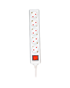 Удлинитель Voltam 3 м VP-08 5 Way Germany Type Power Strip
