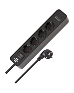 Удлинитель Brennenstuhl Ecolor USB 4 Way 1153240106