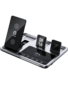 Беспроводная зарядка Green Lion 4 in 1 GN4IN1WCSGY Gray