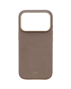 Qoruyucu örtük Magssory iPhone 17 Pro Eco-Leather CLT044 Latte