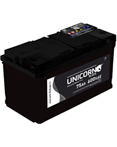 Avtomobil üçün akkumulyator Unicorn 75 AH-600 SAE Black