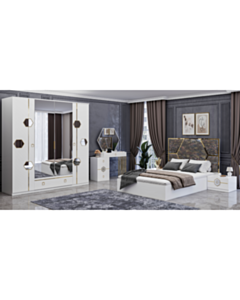 Yataq dəsti Mirvana Amanda Ağ