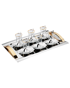 Çay üçün fincan dəsti Schafer Allure 19 parça 8699131906774 (Qızılı)