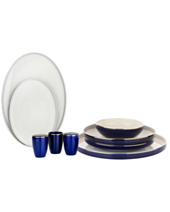 Столовый сервиз Schafer Adel 56 предметов Темно-синий 8699131784297