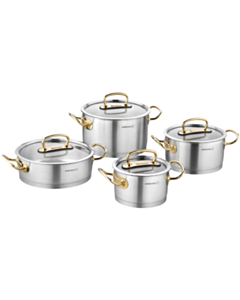 Qazan dəsti Korkmaz Proline 8 parça Gold A1148