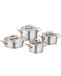 Qazan dəsti Korkmaz Proline 8 Parça Rosa Gold A1149