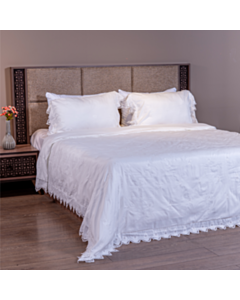 Tekstil yataq dəsti Cehizçi Laura Grand PQ-23 Ağ