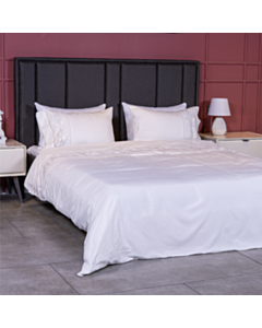 Tekstil yataq dəsti Cehizçi Laura Grand (WH-62) Ağ