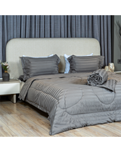 Одеяло + комплект постельного белья Cehizçi Laura Grand (H-4) Темно-серый