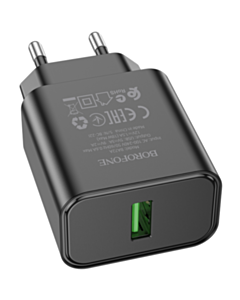 Adapter Borofone Charger BS72A Black