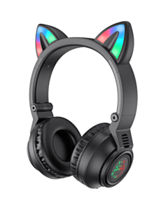 Qulaqlıq Borofone BO18 Cat Ear Black