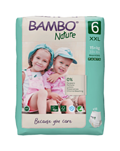 Детские подгузники-трусики Bambo Nature 6 18 штук 100001925950