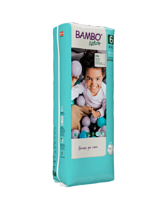 Детские подгузники-трусики Bambo Nature 6 38 штук 100002135650