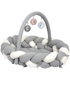 Плетеный бортик для кроватки Sevi Bebe 3 в 1 Grey