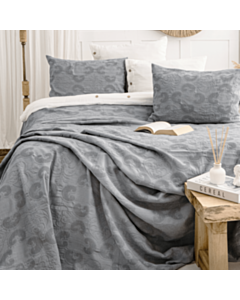 Покрывало Şahəsər İtalo CK Темно-серый