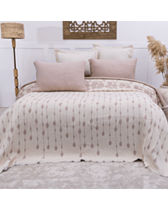 Yataq örtüyü Şahəsər Müslin Sole CK Bej