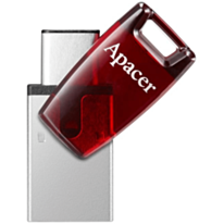 Fleş kart Apacer 64 GB USB 3.2 Gen 1 Type-C Red AH180 / AP64GAH180R-1