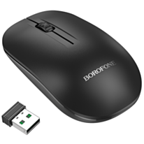 Mouse Borofone BG14 Planet 2.4G Business Wireless Black