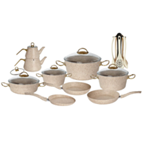 Qazan dəsti Deluca 21 parça Krem 8681990734544 