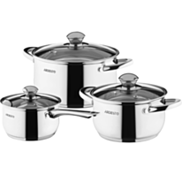 Qazan dəsti Ardesto Gemini Gourmet Varese 6 parça AR1906PS
