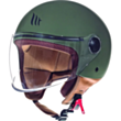 Helmet MT Street Solid A6 Matt L - Green