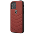 Ferrari Genuine Leather Case Iphone 12 Pro Red
