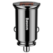 Baseus Car Charger Dual Qc3.0 30W Black
