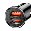 Baseus Car Charger Dual Qc3.0 30W Black