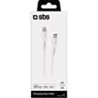 Кабель SBS MFI USB Type-A to USB Type-C 2 м TECABLELIGTC2W White