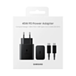 Samsung 45W Charger+Cable Black EP-T4510XBEGRU