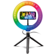 SBS Selfie Ring RGB Light + Tripod / TESELFIRINGCLIP10RGB