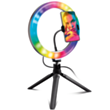 SBS Selfie Ring RGB Light + Tripod / TESELFIRINGCLIP10RGB
