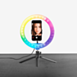 SBS Selfie Ring RGB Light + Tripod / TESELFIRINGCLIP10RGB