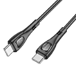 Кабель Borofone BX98 USB Type-C to USB Type-C 1 м 60W Black