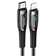 Кабель Usams US-SJ518 USB Type-C to Lightning 1.2 м 20W SJ518USB01 Black